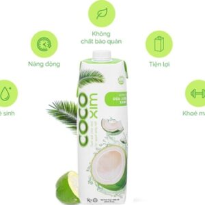 6 hộp nước dừa xiêm xanh Cocoxim 1 lít