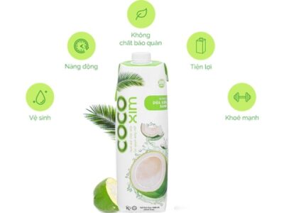 6 hộp nước dừa xiêm xanh Cocoxim 1 lít