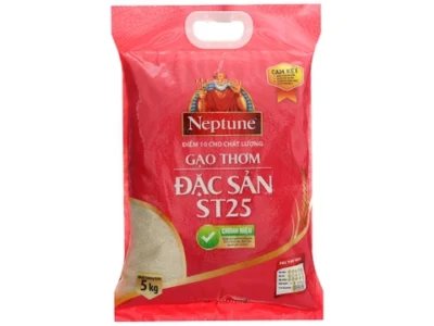 Gạo thơm đặc sản Neptune ST25 túi 5kg